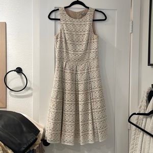 Eyelet Eliza J dress with cream over beige eyelet dress. Size 2 from nordstroms